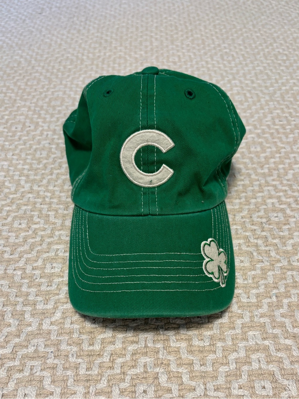 47 Brand MLB Chicago Cubs Green/White St. Patrick's Day adjustable Strapback Hat
